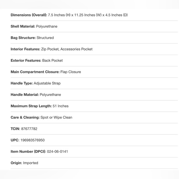 NWT A New Day Shoulder to Crossbody Quilted Red with Gold Chain Detail Bag - Picture 8 of 16